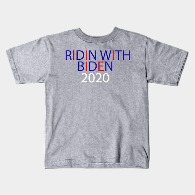 Ridin With Biden Kids T-Shirt by Psych0 Central